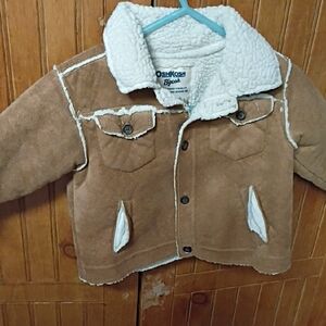 OshKosh B'gosh Tan Jacket with Cream Details